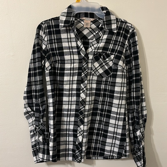 Arizona Jean Company Plaid Button Down: Small - Picture 1 of 6